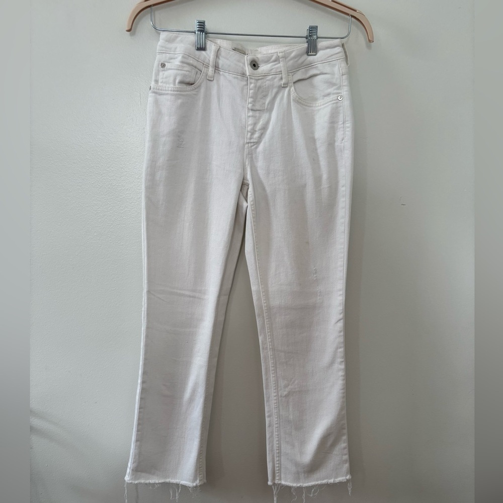 Anthropology Pilcro High Rise Bootcut Women's White Jeans